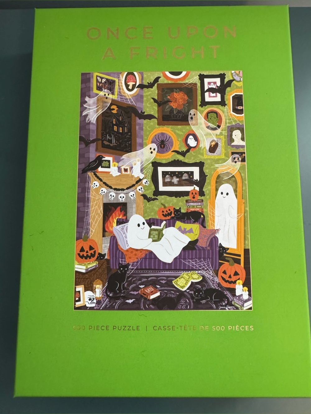 NWT Hobbry Once Upon A Fright Halloween Ghost Puzzle 500pc New